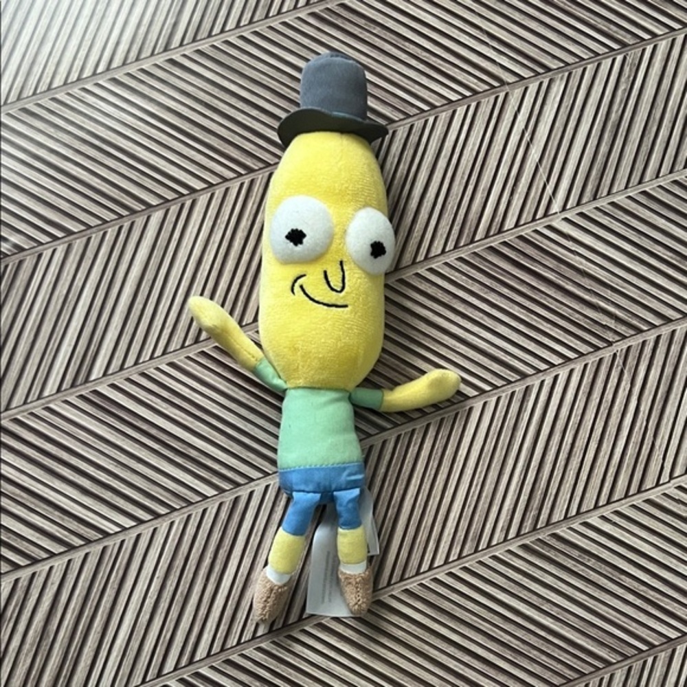 Funko Mr. Poopybutthole plush from the animated TV series Rick and Morty.